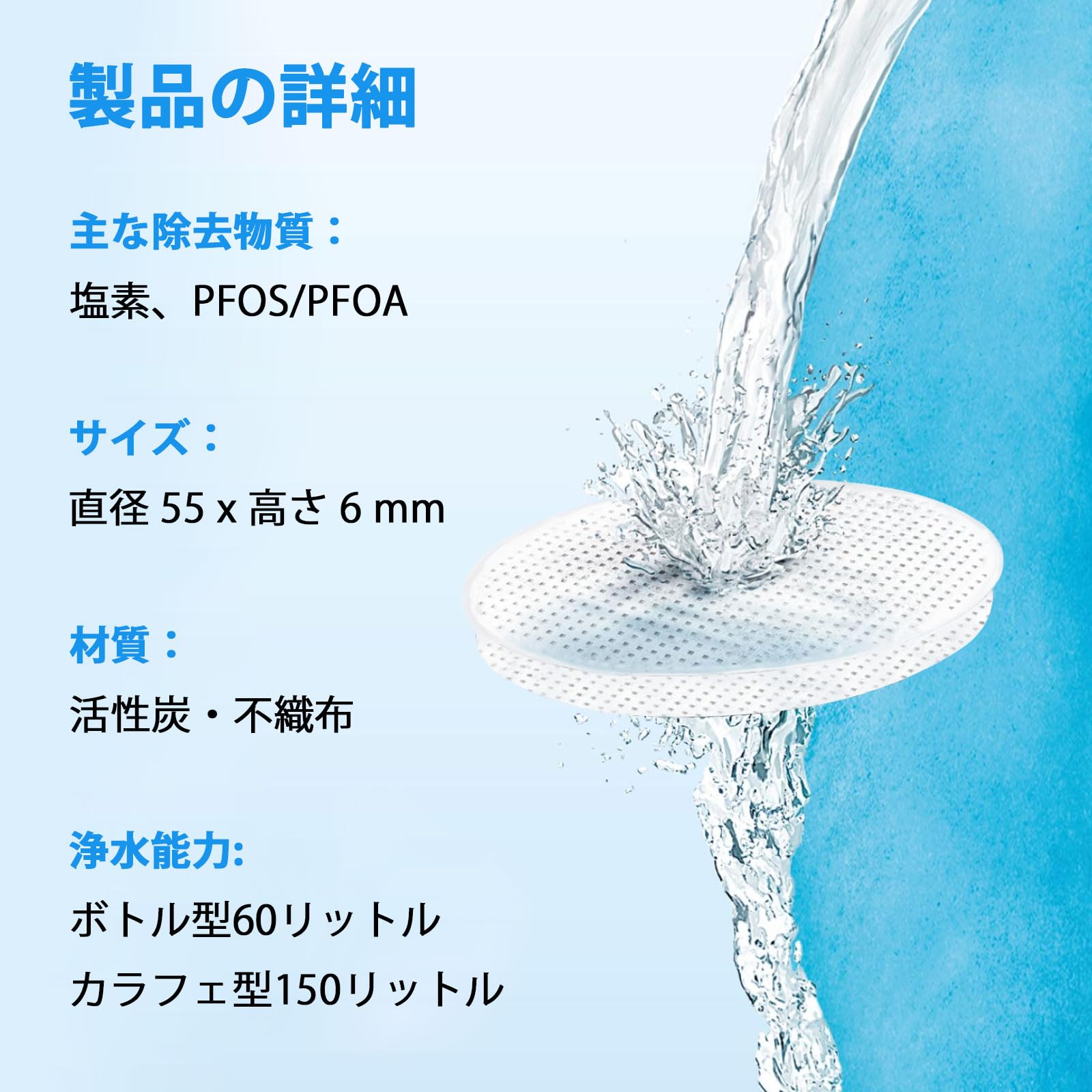 Amazon | 浄水 マイクロディスク KBMDCZ31 ブリタ 互換フィルター 改良